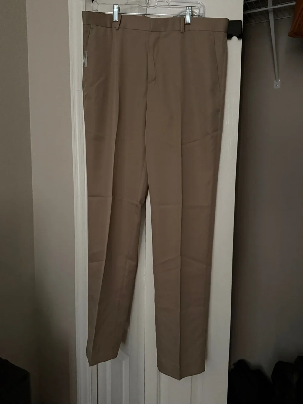 Perry Ellis Men's Tan Dress Pants